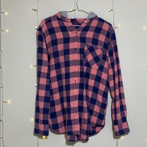 Pink and Blue Flannel Aeropostale